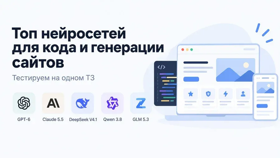 Сравнение нейросетей для верстки сайта по единому техническому заданию